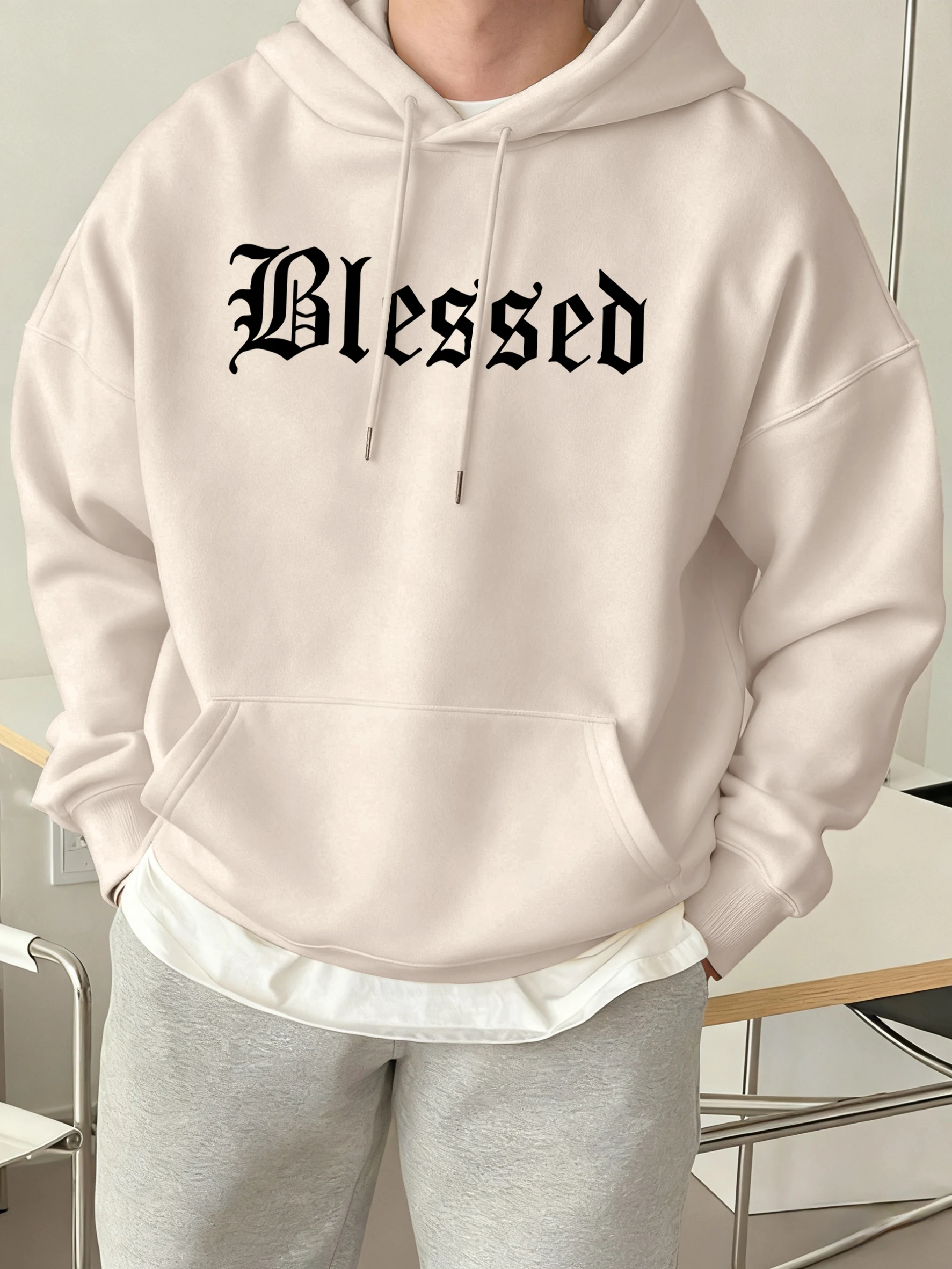 Kreis Pentagramm Kreativität Muster Männliche Hoodies Warme Weiche Sweatshirts Vintage Bequeme Kleidung Mode Herbst Sportswears