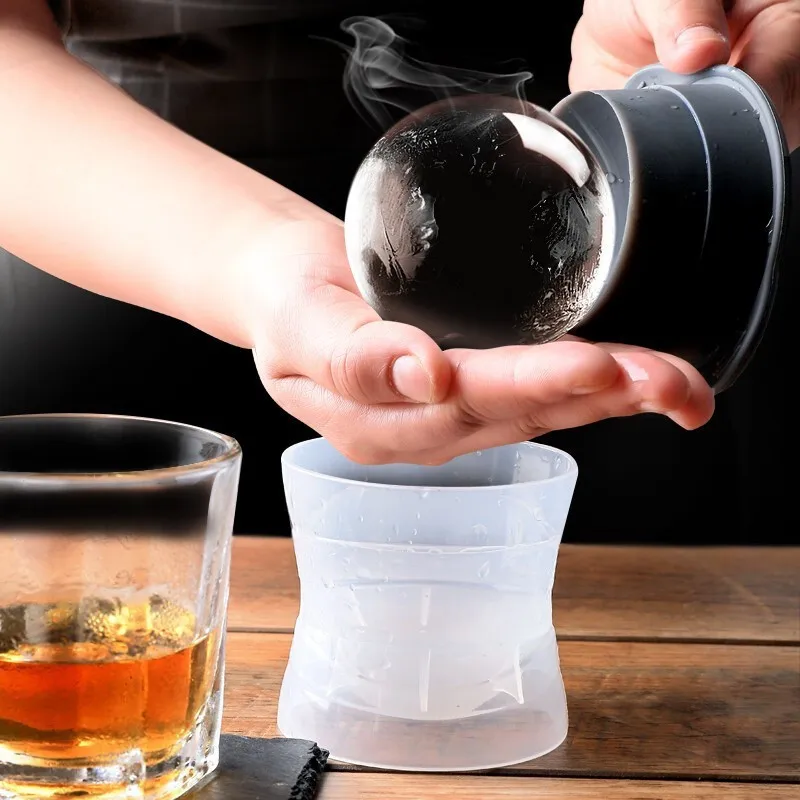 

Ball Shape Ice Cube Maker DIY Ice Ball Maker Ice Tray Silicone Mold Frozen Ice Cube Tray Mold Bar Ice Maker Mold Whiskey Tool