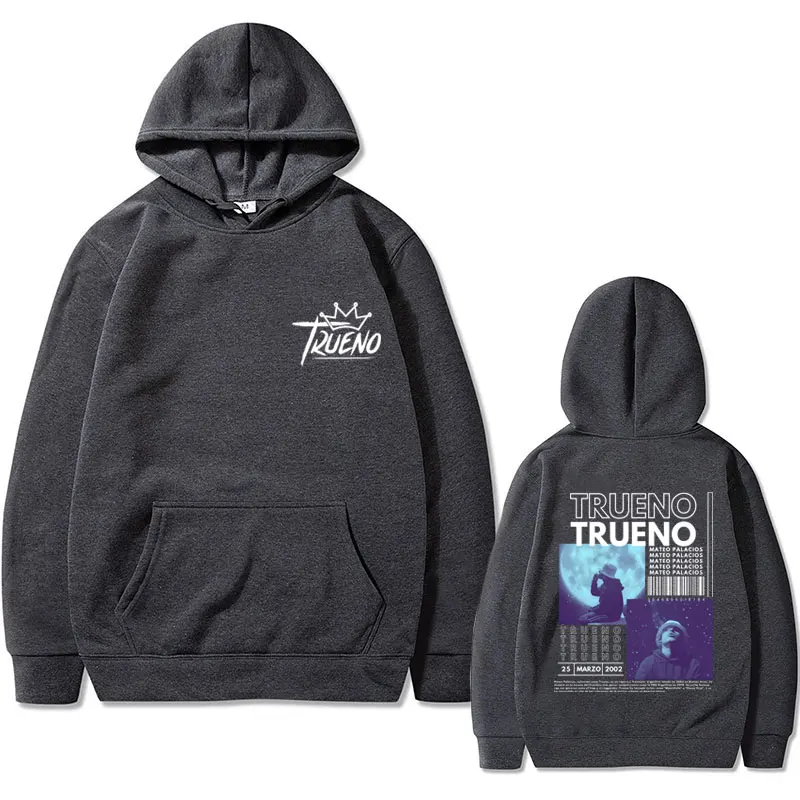 Rapper Trueno Mateo Palacios Album Graphic Hoodie Male Fashion Streetwear Men Women Hip Hop Oversized Fleece Pullover Hoodies