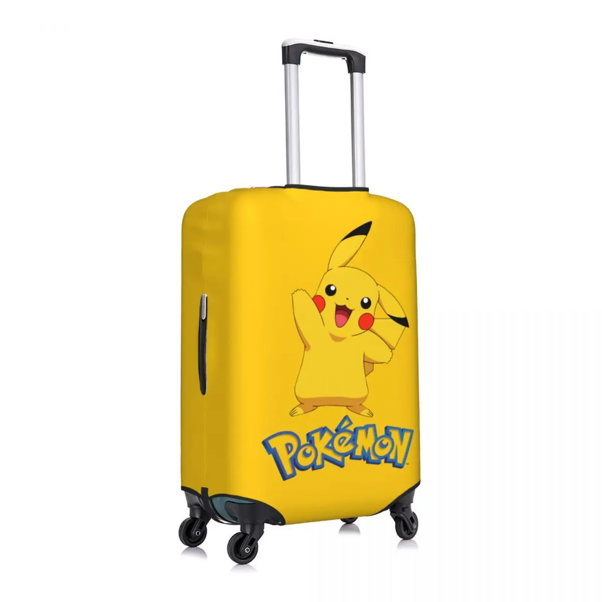 Custom Pokemon Pikachu Travel Luggage Cover Washable Suitcase Cover Protector Fit 18-32 Inch