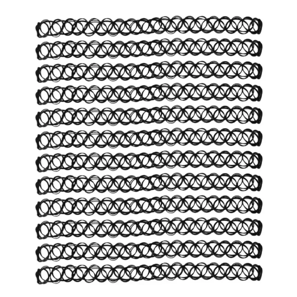 خمر مطاطا مضفر الأسماك الموضوع المختنق القوطية الأسود المختنق قلادة الموضة لفتاة فاسق النساء هدية #5