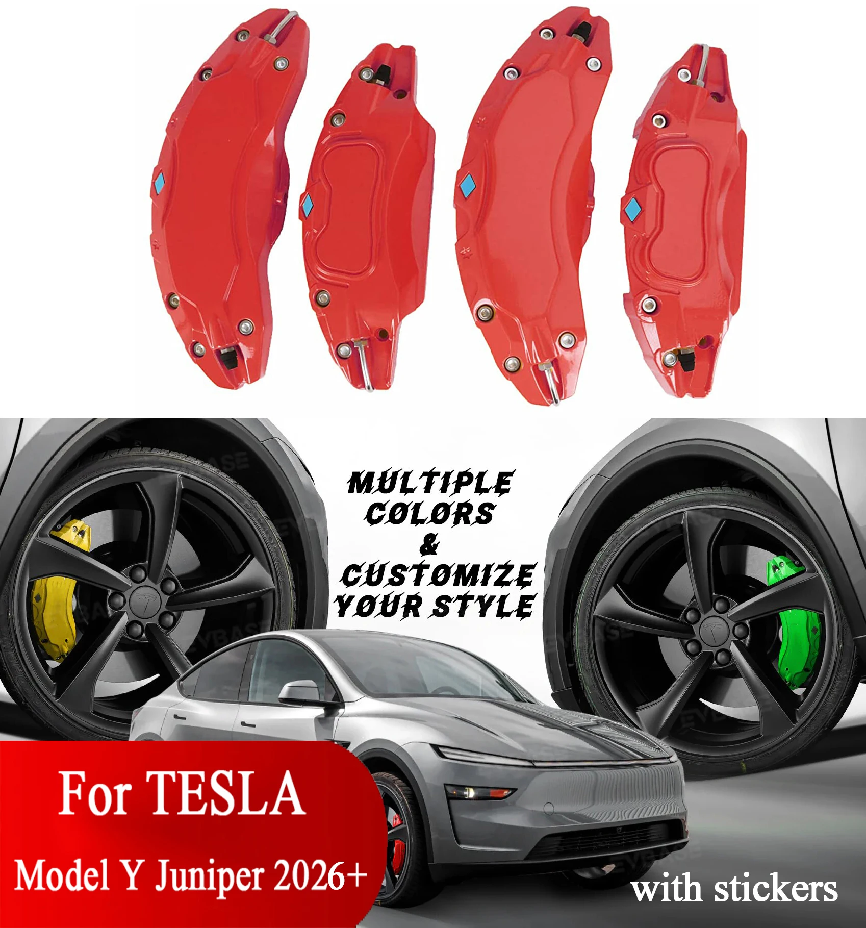 Brake Caliper Cover For Tesla Model Y YL Juniper 2026 Accessories