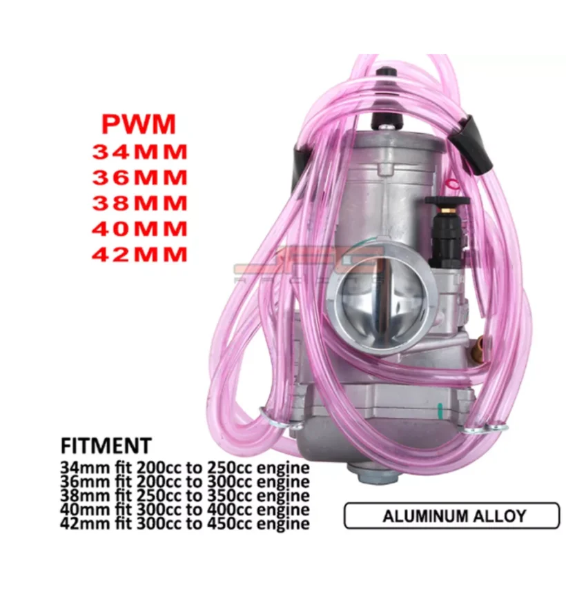 PWM 34mm 36mm 38mm 40mm 42mm gaźnik wyścigi Carb dla motocykli 200cc-450cc części motocyklowe naprawy modyfikacji nowy