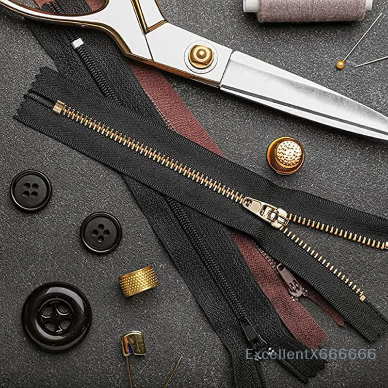 Kepala Ritsleting Logam 20 Bagian Canggih untuk Restorasi Pakaian dan Koper DIY