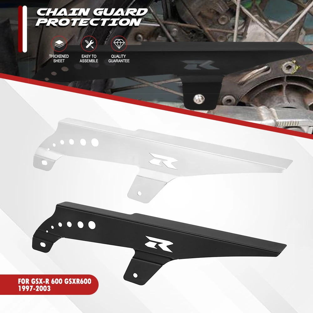 For Suzuki GSXR GSX R GSX-R 600 1997 1998 1999 2000 2001 2002 2003 Motorcycle Chain Guard Cover Protector Plate GSX-R600 GSXR600