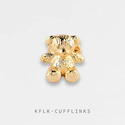 KFLK Fashion Little Bear Brooch Pins Exquisite Brand Brooches For Women Mens Costumes Badge Brooch Jewelry Wholesale