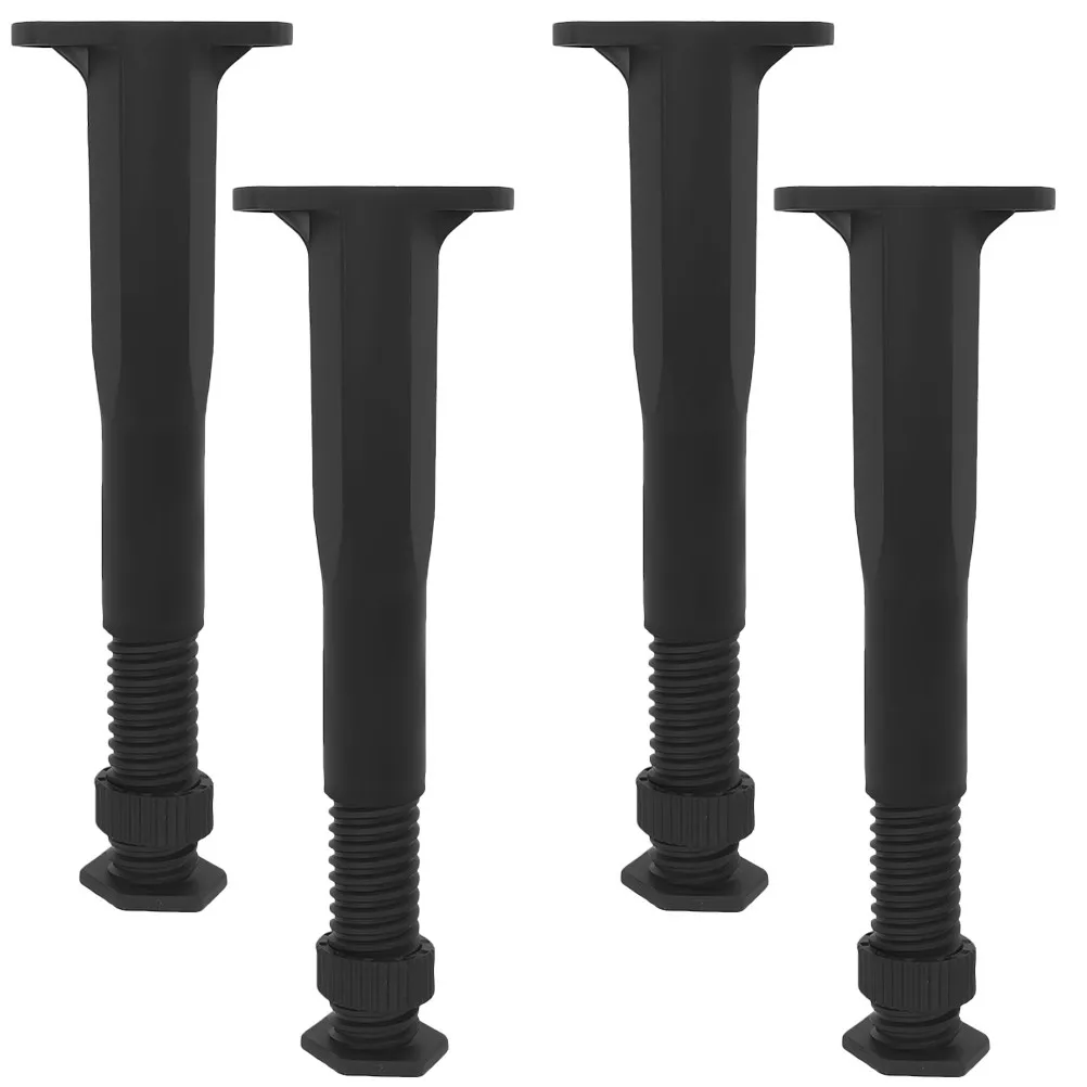 4Pcs Bed Frame Support Legs Adjustable T-Shaped PP Material Heavy Duty Stable Bed Legs Replacement for Full Size Beds