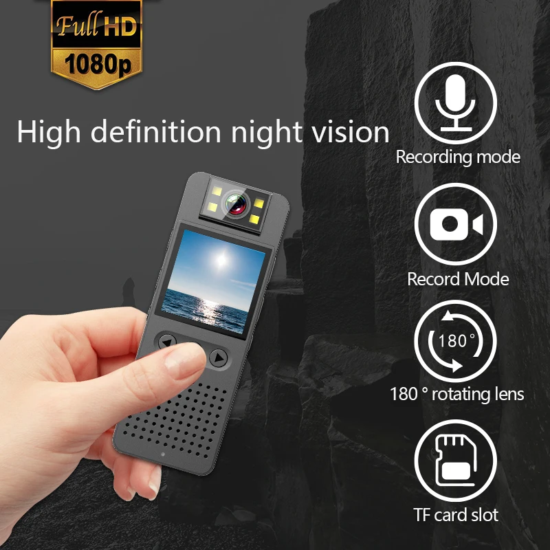 1080P high-definition night vision mini DV sports camera invisible outdoor thumb camera small law enforcement recorder camera