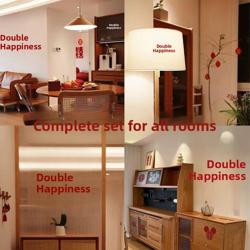 

Набор декораций для окна комнаты жениха «Двойное счастье» для свадебного торжества: комплексные праздничные принадлежности