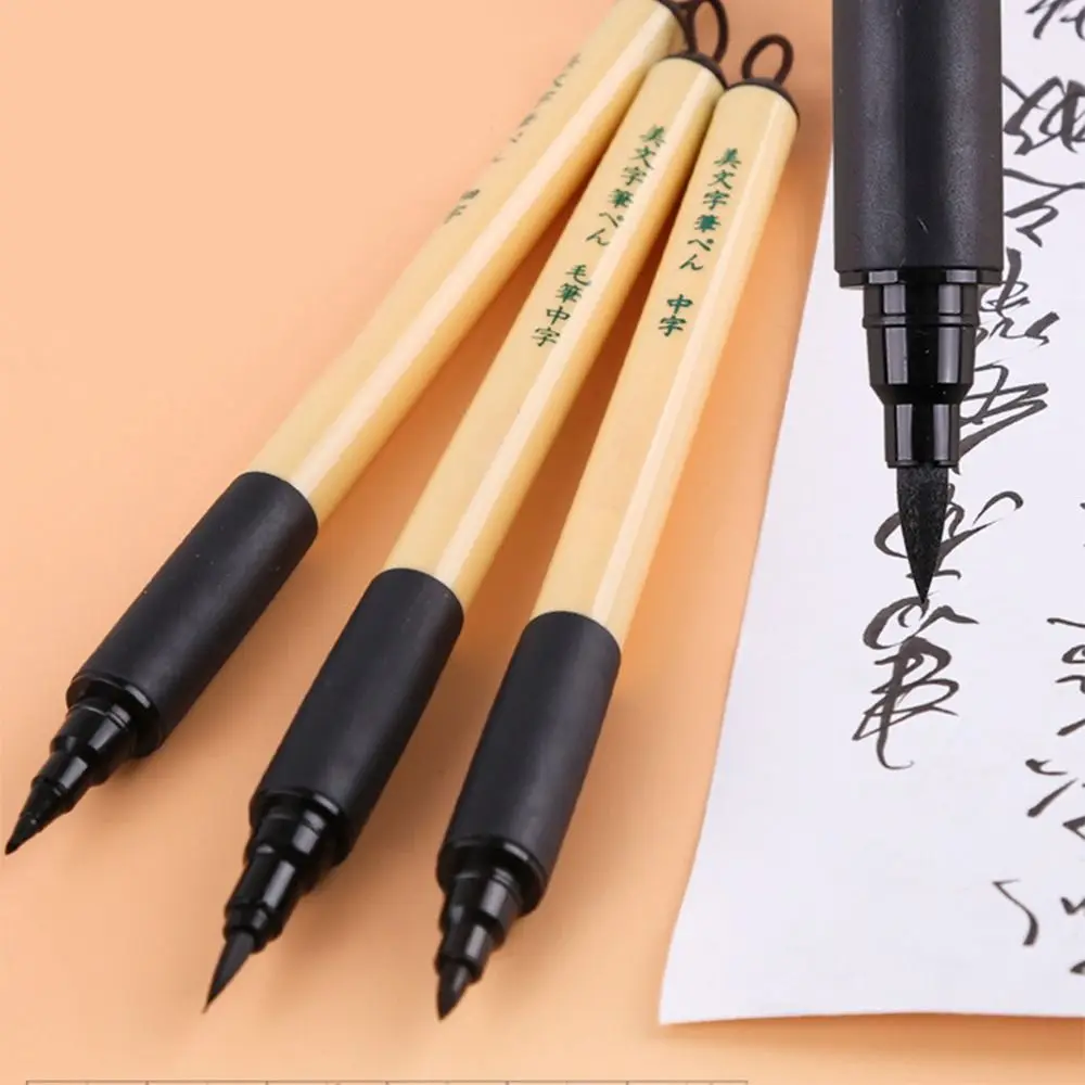Medium/Fine/Extra-fine Drawing Signature Pens Calligraphy Practice Pen Chinese Brushes Calligraphy Brushes Script Writing Brush