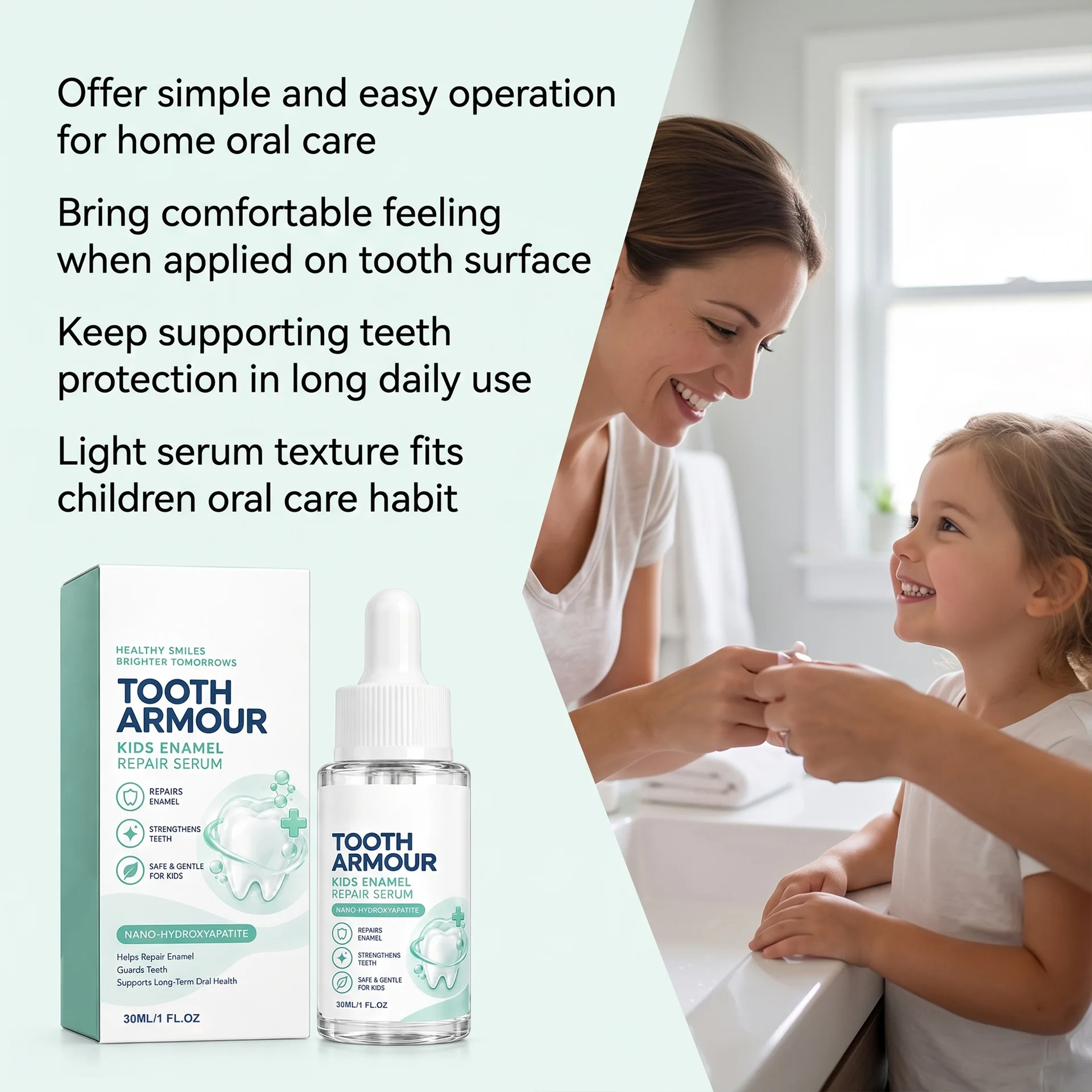 Toddler Tooth Repair Serum Nano Hydroxyapatite Restore Enamel Anti Caries Reduce Teeth White Spot Kids Dental Care Liquid