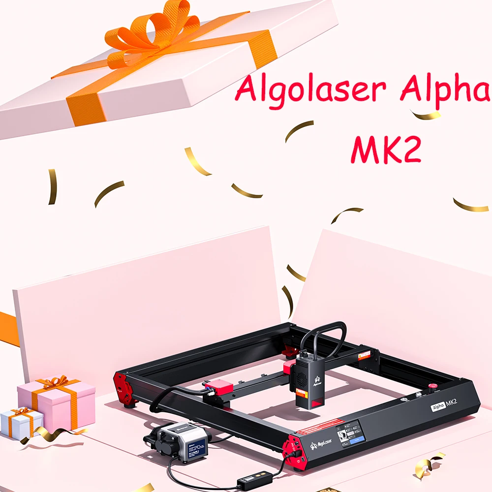 AlgoLaser AlphaMK2 Laser Engraver Cutter With Touch Screen Woodworking Tool Engraving Cutting Printer maquina grabado laser