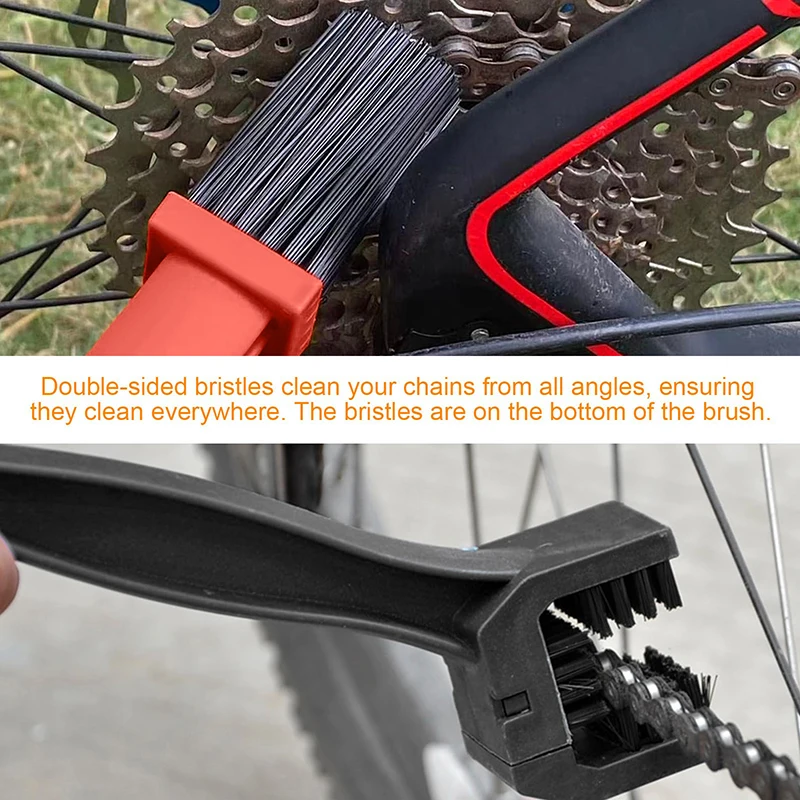 Motorcycle Chain Brush Cleaner Plastic Bike Bicycle Moto Brush Cycling Clean Chain Cleaner Outdoor Scrubber Tool For Road Care