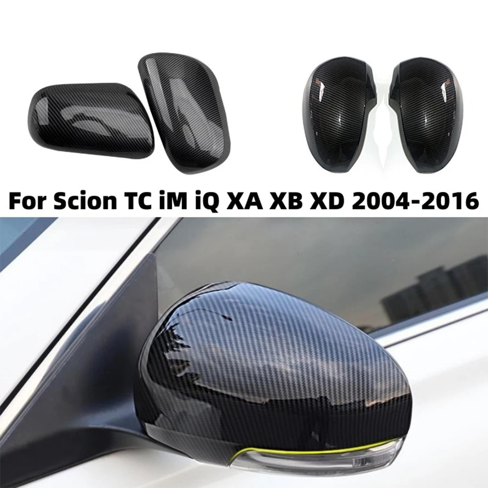 YOYO Car Rearview Mirror Cover Decorative Accessories For Scion TC iM iQ XA XB XD 2004 2006  2007 2008 2010 2011 2012 2014 2016