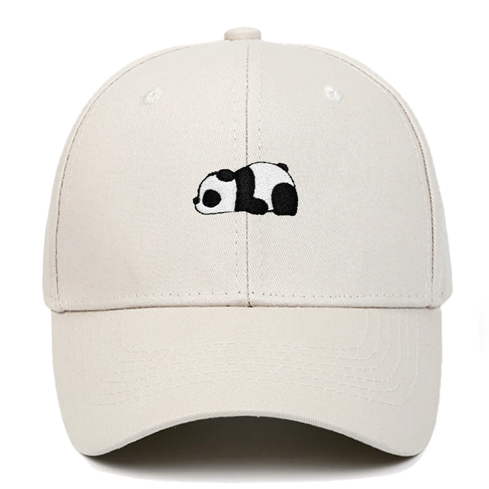 Panda Baseball Cap Hip Hop Embroidery Cartoon Animal Men Dad Hat Hiphop Snapack Hat Cotton Kpop Curved Sunhat Dropshipping