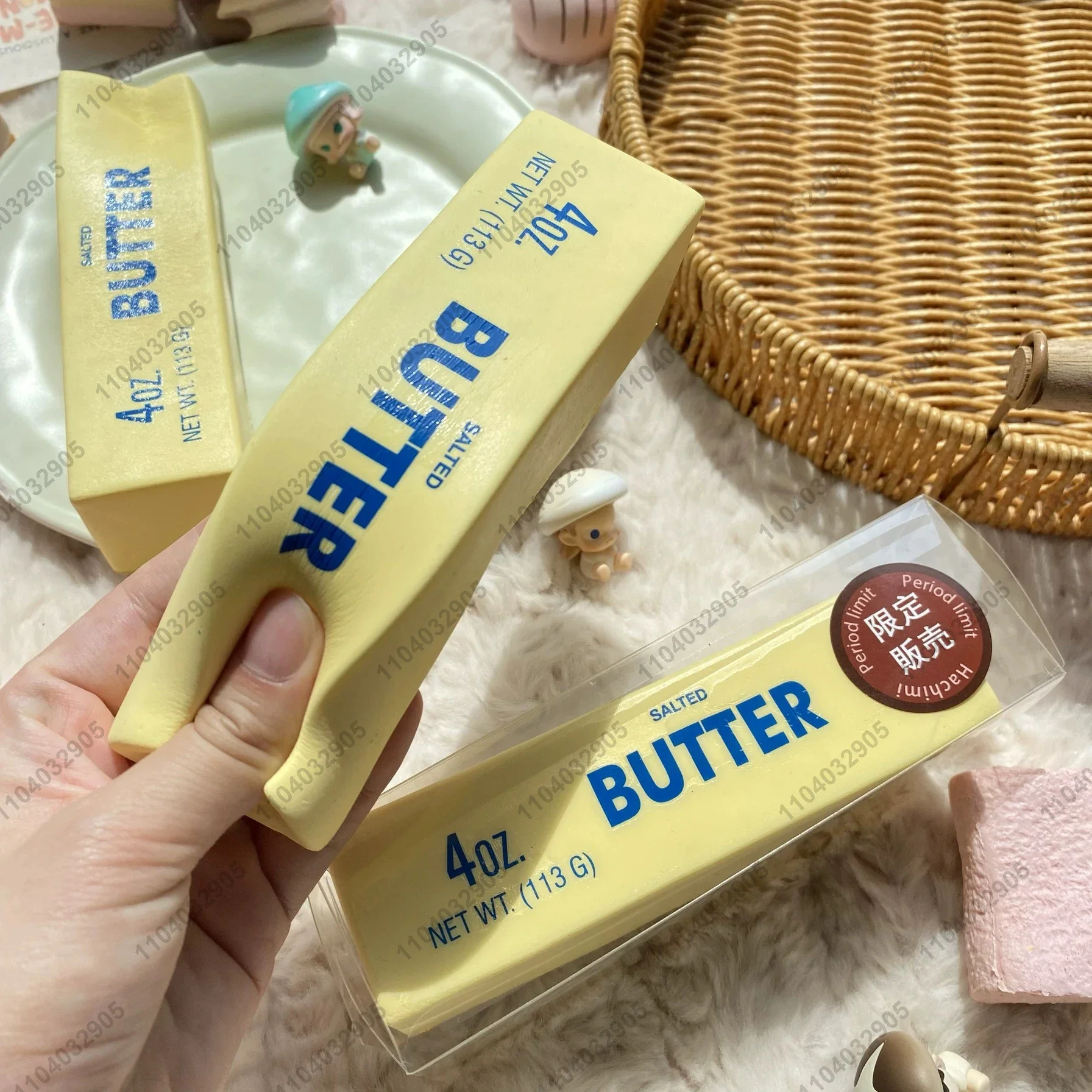Butter-Stick Squishy Spielzeug Langsam Aufsteigendes Quetschspielzeug Butter-Riegel Squishy Fidget Toy Anti-Stress Handentspannungs-Geschenkspielzeug