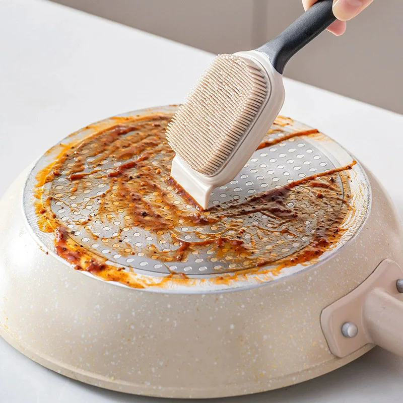 Yjq household kitchen dishwashing long handle cleaning brush multi-function sink decontamination washing pot brush
