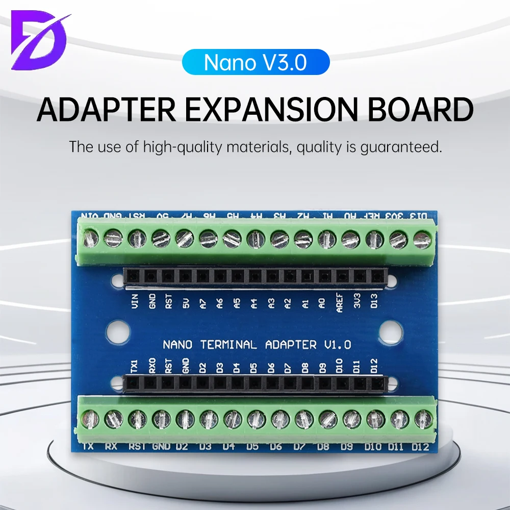 Arduino Nano IO Expansion Shield For Nano V3.0 Compatible with Multiple Devices Easy to Use Compact Design