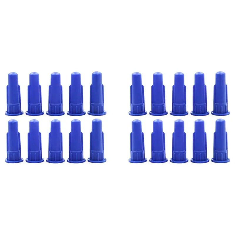 SDFC-Cylindrical Cone For Cartridge Caulking Spare Part Nozzle Spray Tip For Silicon Sealant Dispenser Syringe Accessory 20Pc