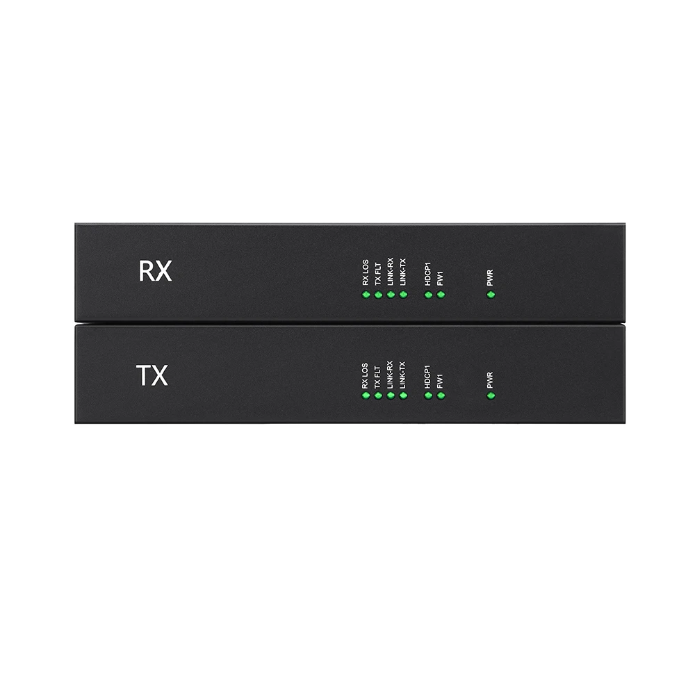 10 KM fiber optic over ethernet KVM HDMI USB extender