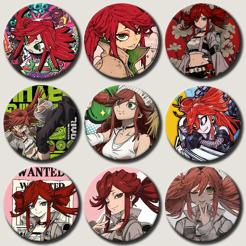 

58mm Anime Character Riyo Pins Tinplate Badge Riyo Cartoon Brooches for Backpack Hat Clothes Decoration Fans Collection Gifts