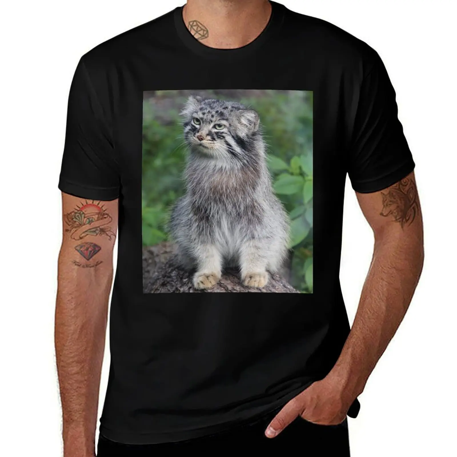 Wild Cat T-Shirt Simple Trendy Casual T-Shirt