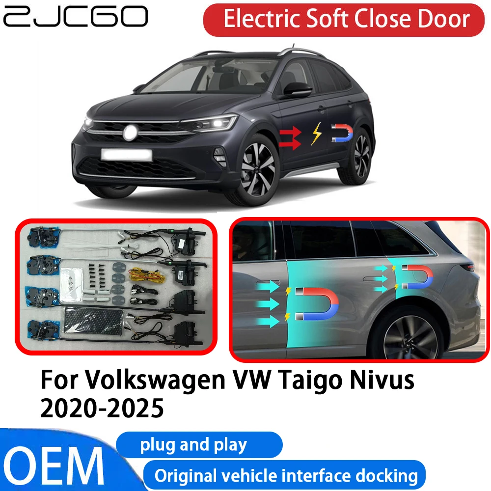 for Volkswagen VW Taigo Nivus 2020-2025 Car Automatic Electric Soft Close Door Closer System OEM Plug and Play Comfort Closing