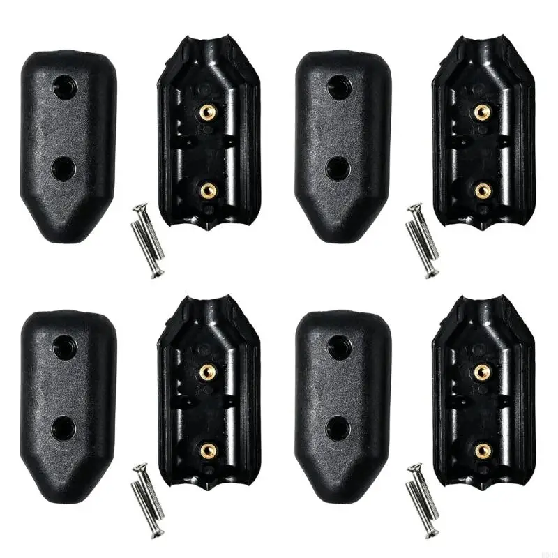 4er-Pack starke Kunststoff-Seilbefestigungen, Seilverbinderklemmen, leicht zu tragen für Nylonseile oder geflochtene Seile B03E – Detail 4