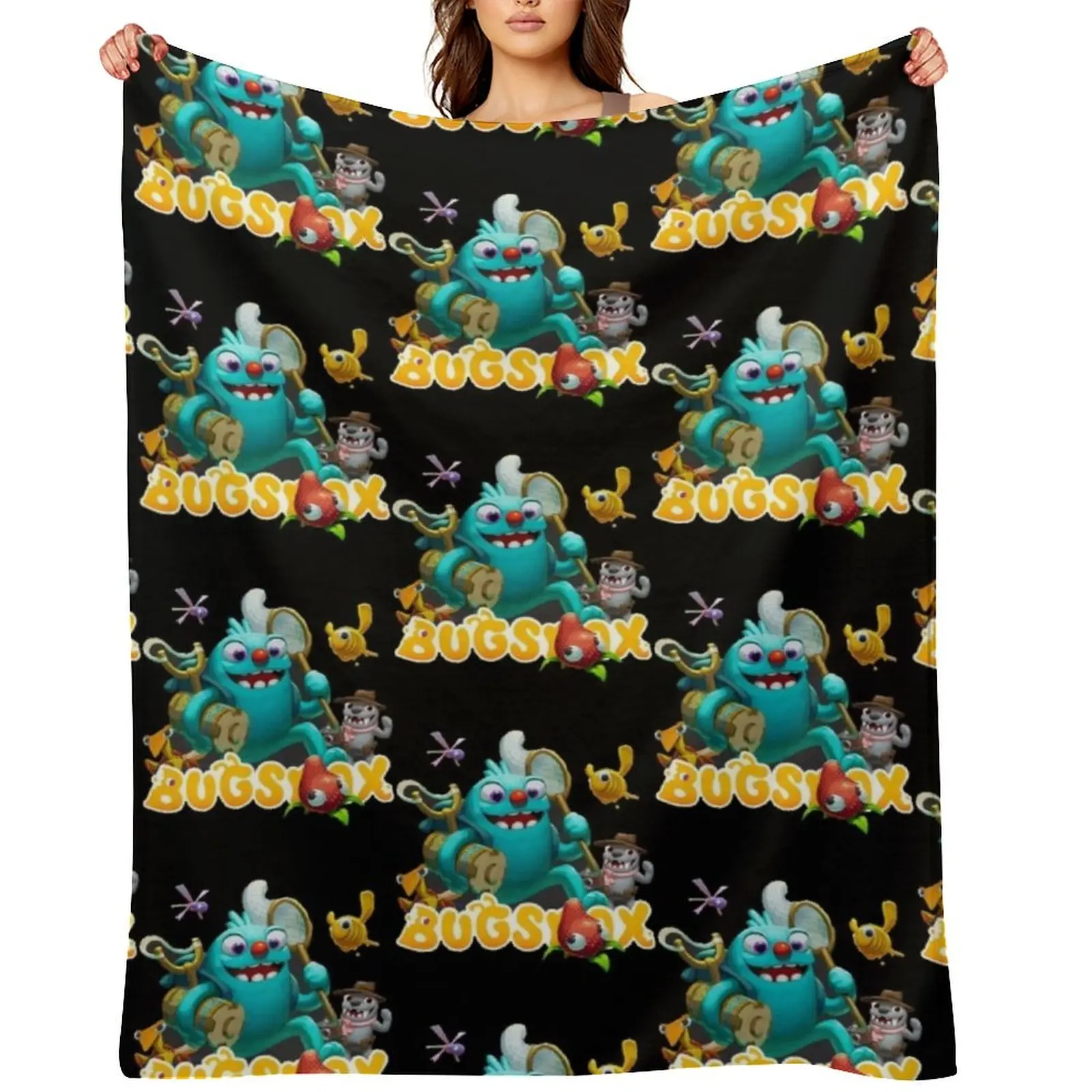 

Bugsnax Throw Blanket Soft Beds Sofa Retros Luxury St Blankets