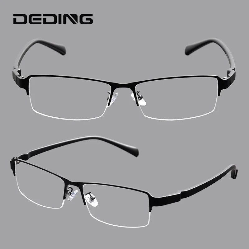 60-18-142 Men's Fashion Super Large Optical Eyeglasses Oversized Eyewear Frame Half Frame Big Head Metal Big Size Glasses DD1447