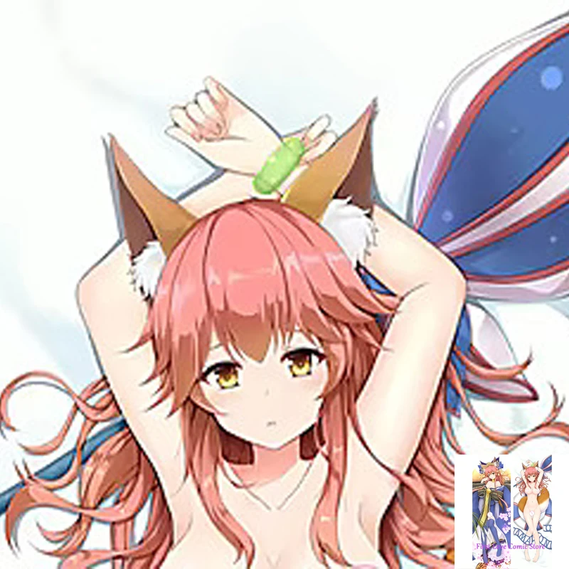 

Anime Decorating Pillow Tamamo no Mae Dakimakura 2-Side Print Pillowcase Hugging Body Cushion Cover Otaku Waifu