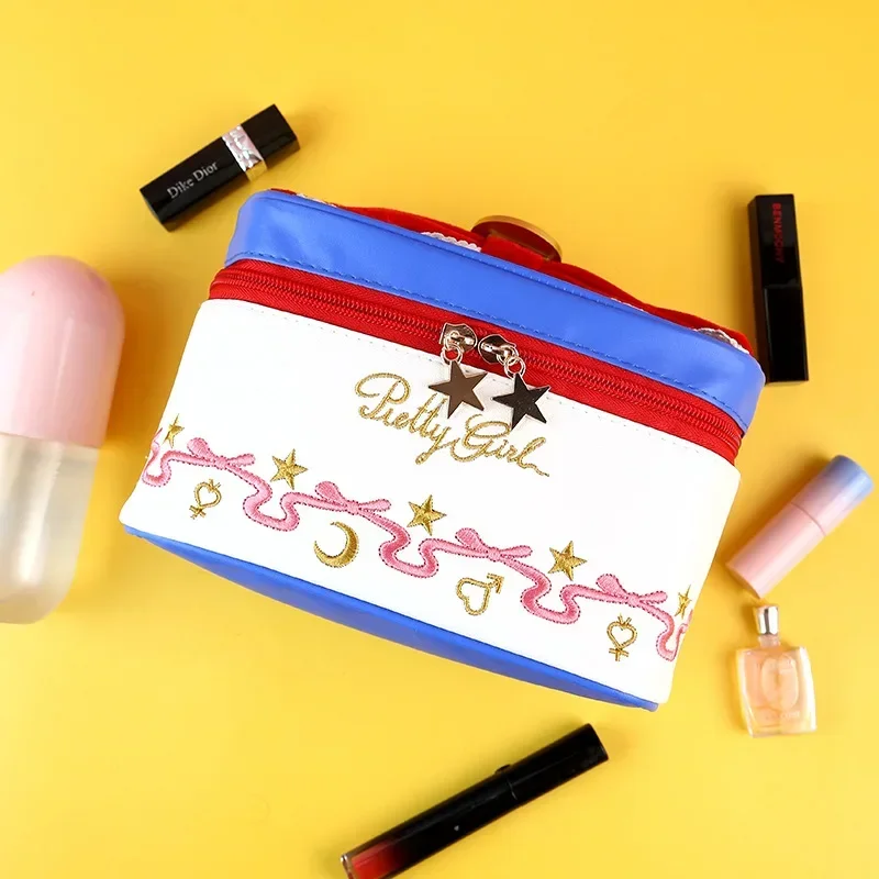 Anime Sailor Moon Outdoor Girl Makeup Bag Women Cosmetic Bag Women Toiletries Organizer Waterproof Female Storage Make up Cases