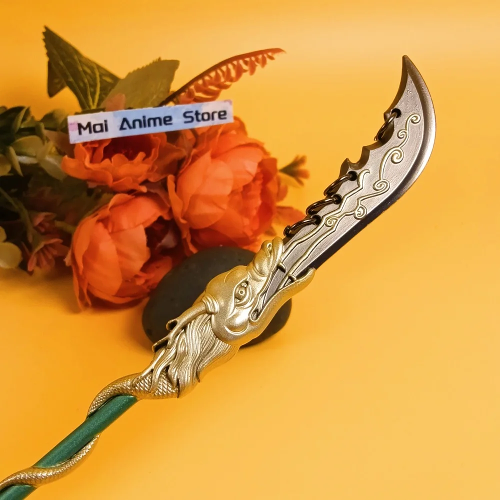 8.6 inch Metalen Chinese Zwaard Katana Anime Zwaard Oude Damascus Zwaard Echte Grootte Katana Originele Samurai Sabel Unsharp Speelgoed Gift