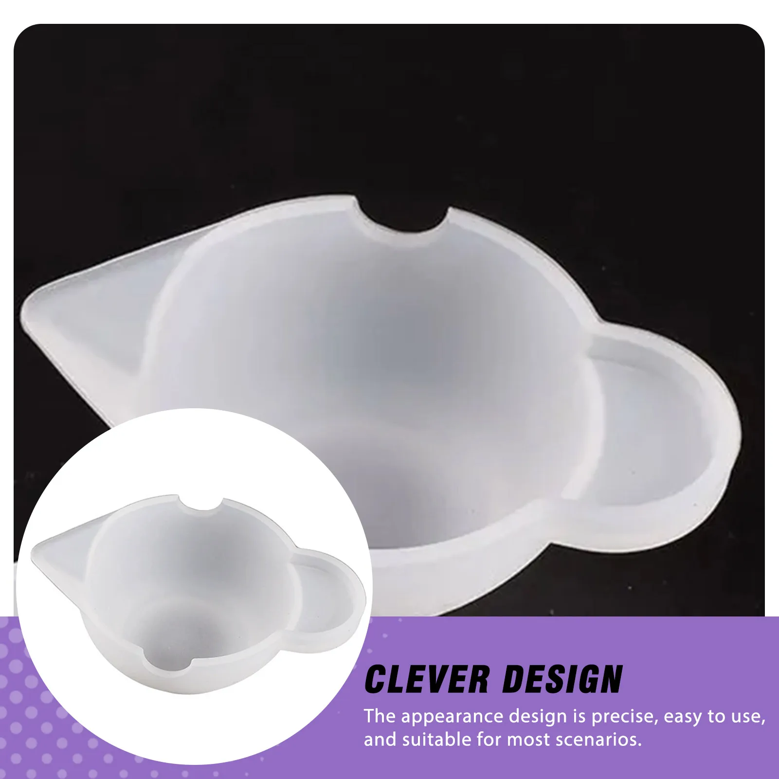 DIY Resin Art Mixing Cups Slotted Silicone Measuring Cup for Crafting Epoxy Jewelry Making Tools Durable Portable Organizer