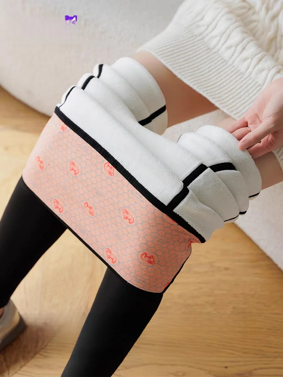 Pantalon de Yoga taille haute doublé en peau d'arche pour femme, chaud, contrôle du ventre, levage des fesses, Design, grande taille, automne hiver