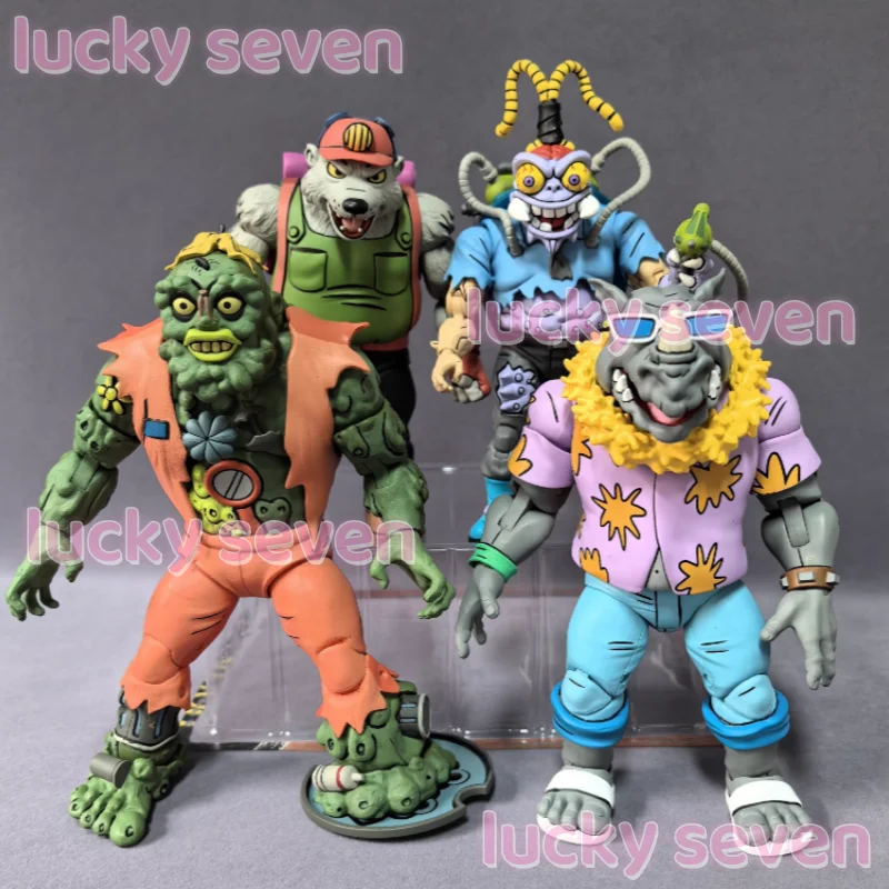 Figurka patrolującego robota, potwór śmieciowy, model głowy byka, figurka akcji, zabawka, ozdoba na stół, prezent