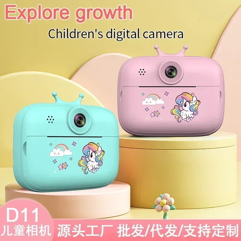 Kids Camera Toys Mini HD Digital Video Selfie Cameras Portable Outdoor Photography Educational Toy For Children Christmas Gifts