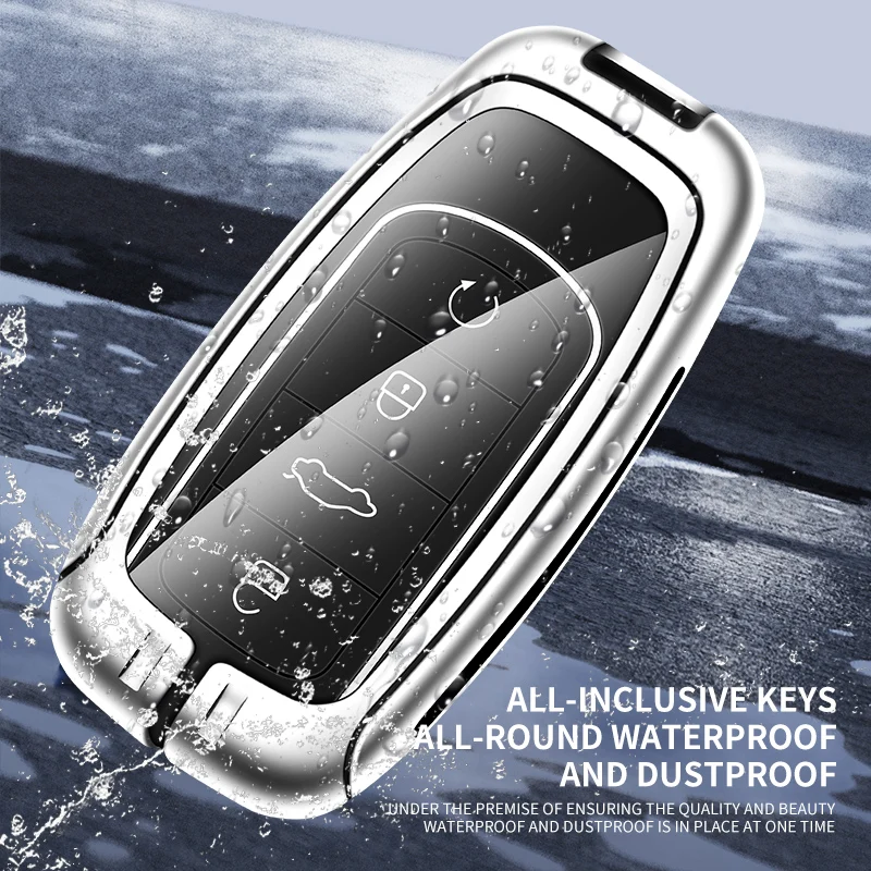 Zinc Alloy Car Key Case Cover for Chery Tiggo 8Pro 7Plus Arrizo8 Omenda Remote Control Keychain Keyless Interior Accessories