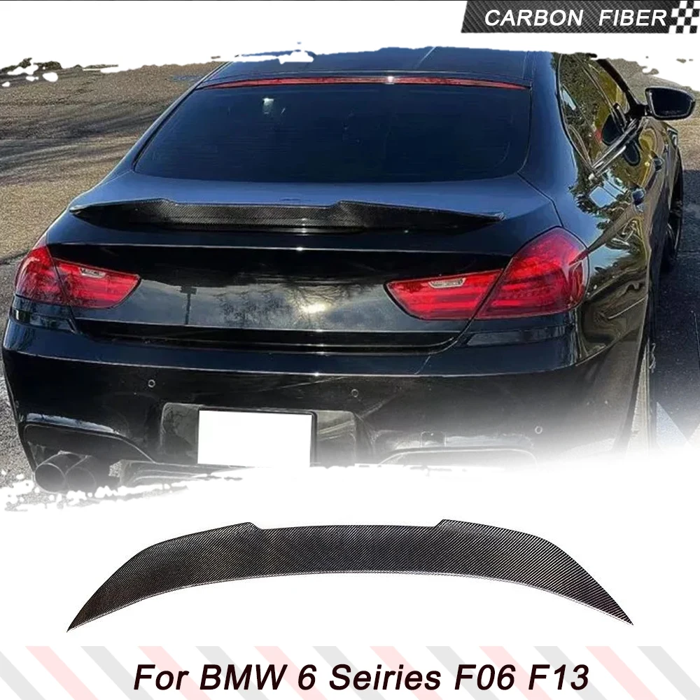 

Carbon Fiber Car Trunk Racing Spoiler Rear Wing Spoiler Boot Lid Lip For BMW 6 Seiries F06 F13 M Sport M6 2012-2018 No F12