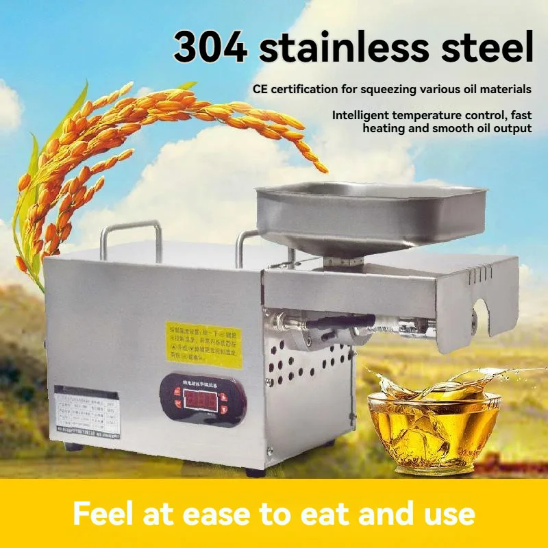 Small Medium KYL280 1500W Oil Press Machine 304 Stainless Steel Electric Automatic Oil Extractor For Nut Sesame Sunflower Oil Ma