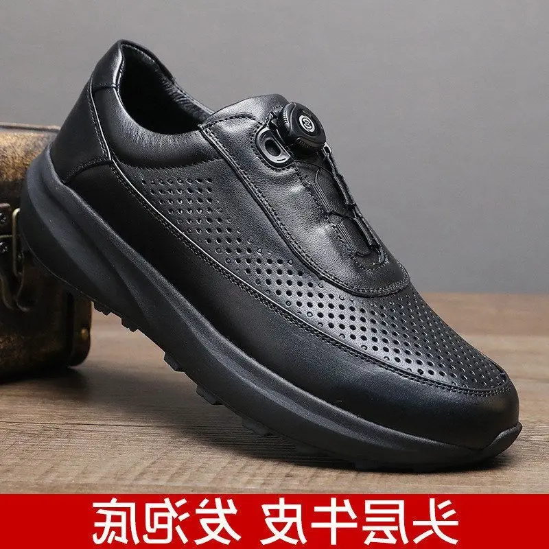 high-end-vintage-top-layer-cowhide-men's-busin-oes-stand-button-casual-oes-punched-home-comfortable-breathable