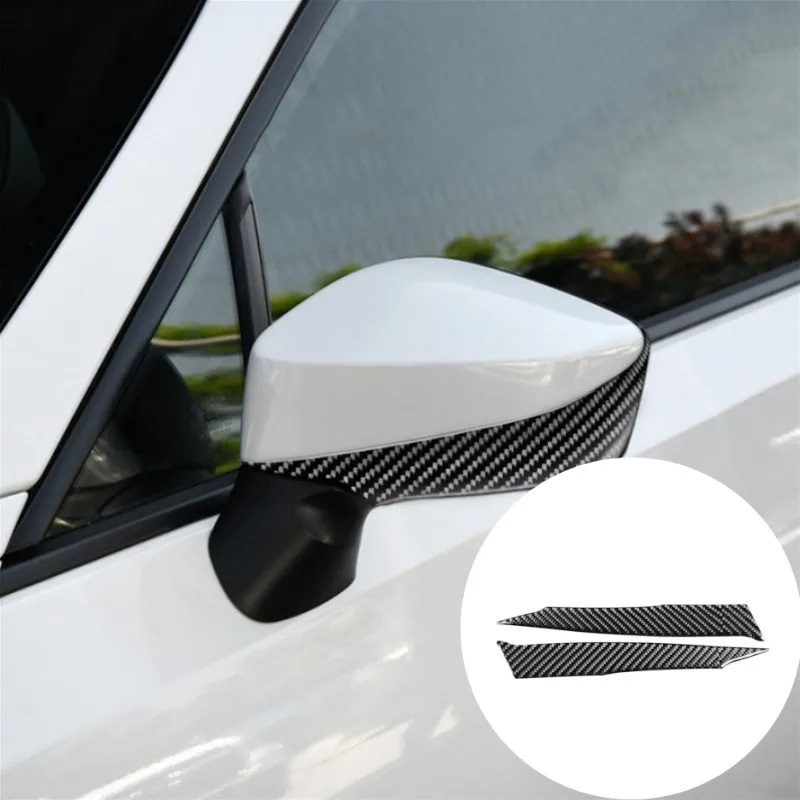 

For Toyota 86 Subaru BRZ 2016-2020 Car Accessories Carbon Fiber Rearview Mirror Anti-collision Strip Stickers