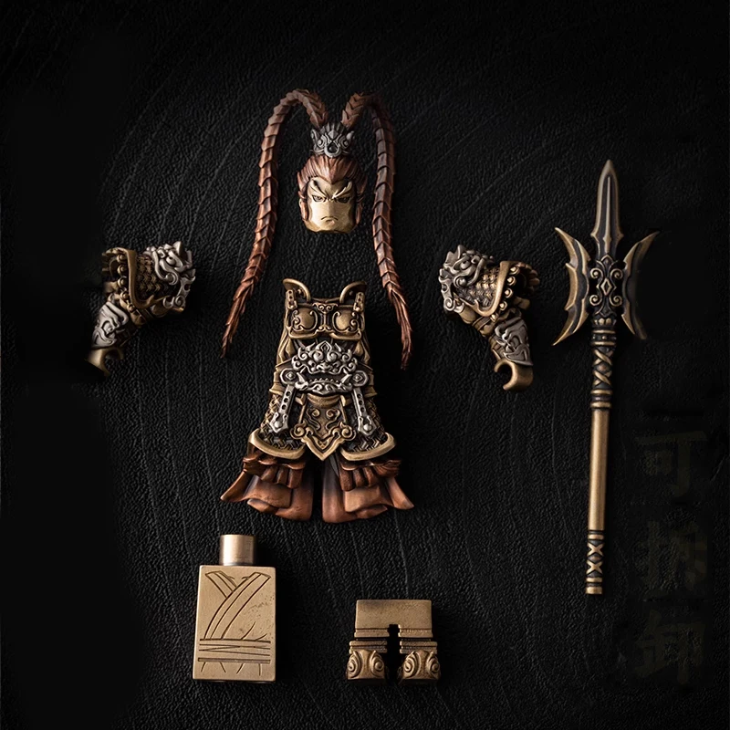 شخصيات ممالك ثلاثية إبداعية مصنوعة يدويًا لسطح المكتب أدوات معدنية EDC محمولة