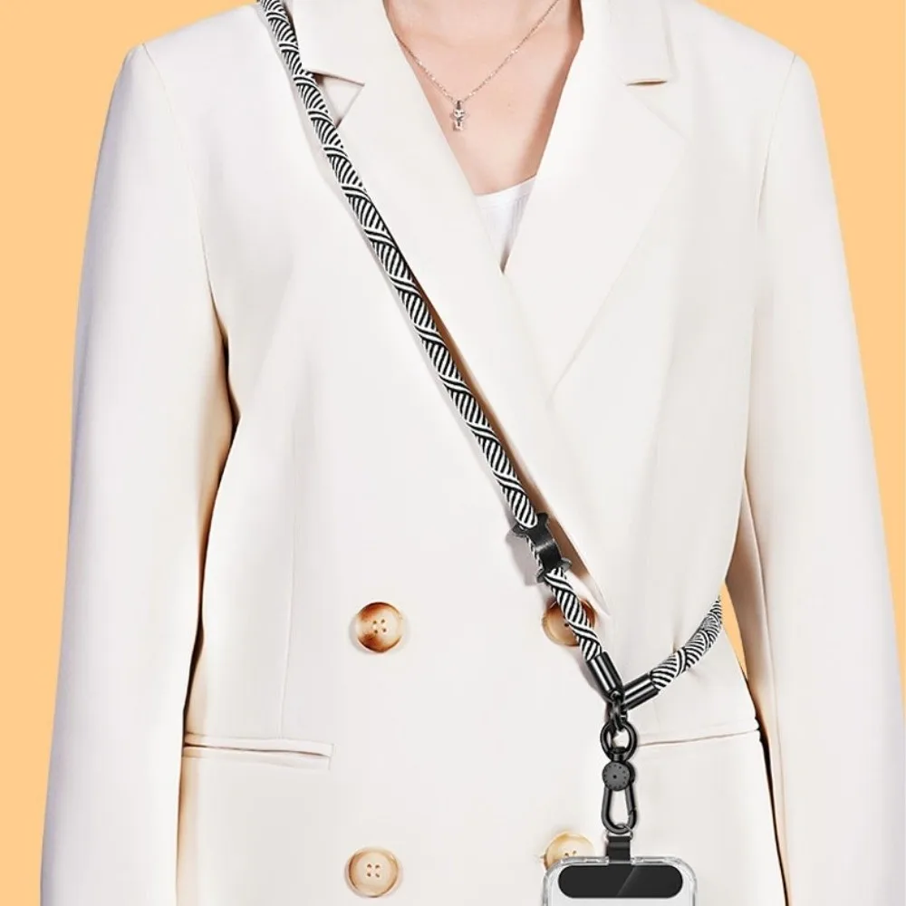 

Ремешок для телефона 10 мм, защита от скручивания, 360 градусов ° Ремешок для телефона через плечо с креплением на шею, съемная цепочка для мобильного телефона