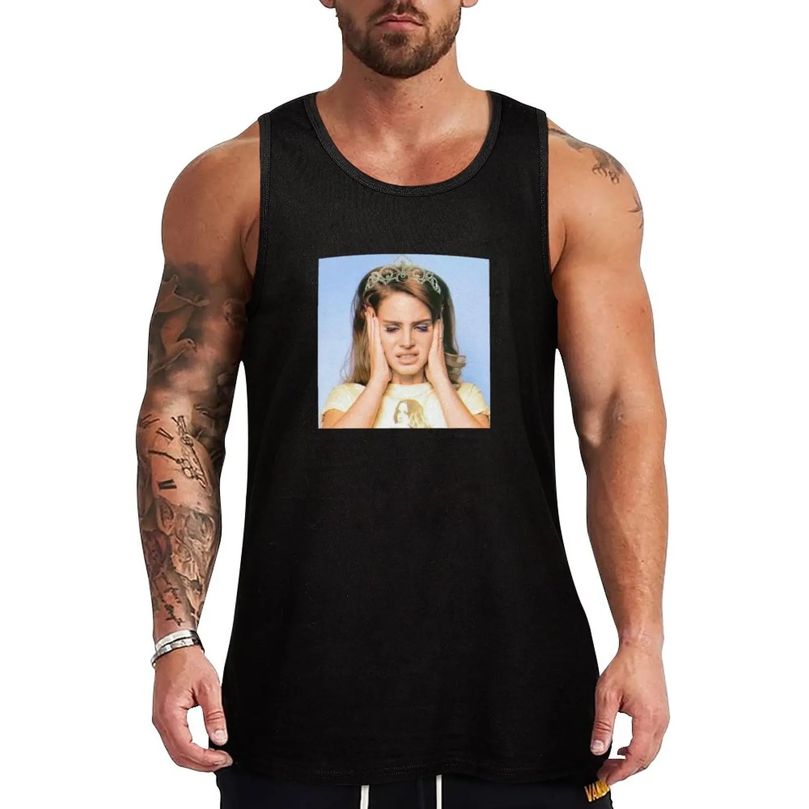 

Lana Del Rey Princess Tank Top singlet for men Bodybuilding shirt Men's clothes luxury style