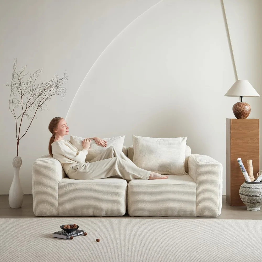 سرير أريكة حديث للنوم، أريكة مقطعية للمساحات الصغيرة، فوتون Loveseat، أريكة غرفة المعيشة، سرير أريكة قابل للتحويل، مريح C