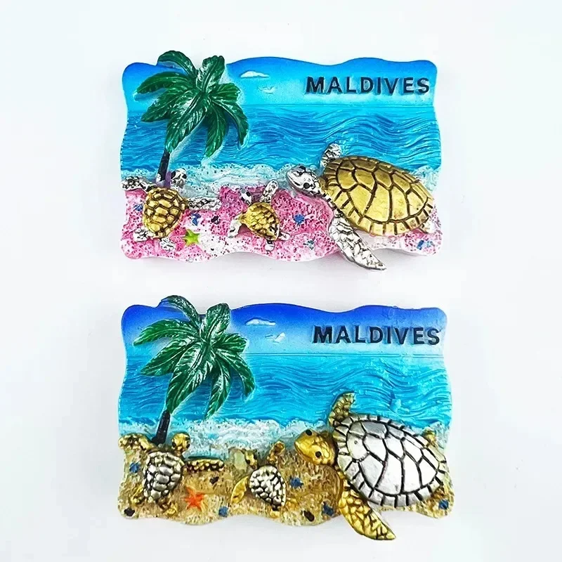 Maldives Fridge Magnets Travelling Souvenirs Fridge Stickers Home Decor Wedding Gifts Message Board Magnetic Stickers