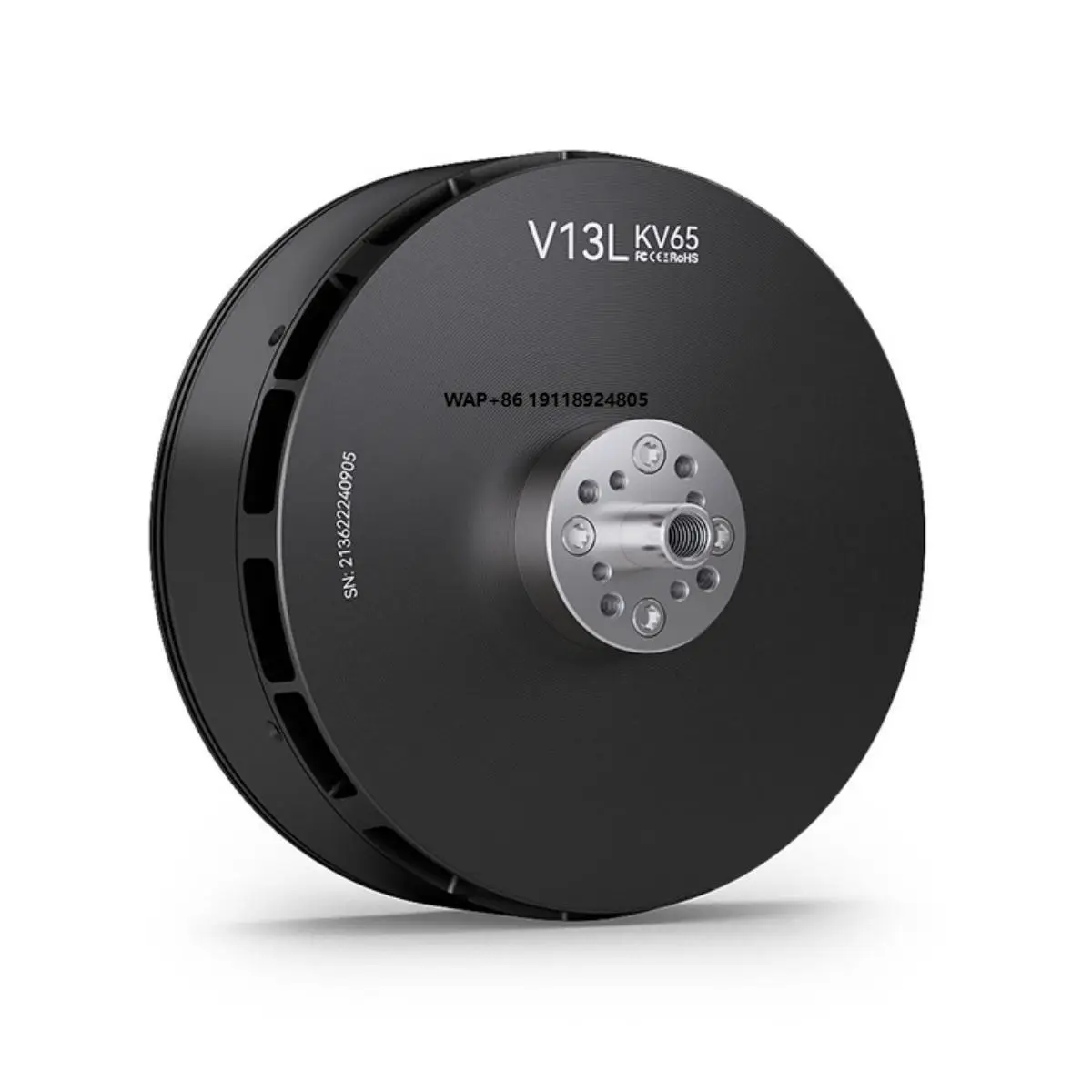 

V13L KV65 Industrial Grade Brushless VTOL Motor 6KW DC IPX5 24S 50kg-200kg Capacity Metal 4230rpm 190A Peak