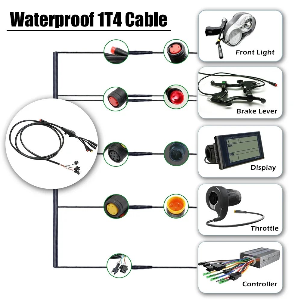 48V 250W-500W E Bike Motor Wheel Kit Controller Waterproof Line Display Electric Bike Conversion Kit 20