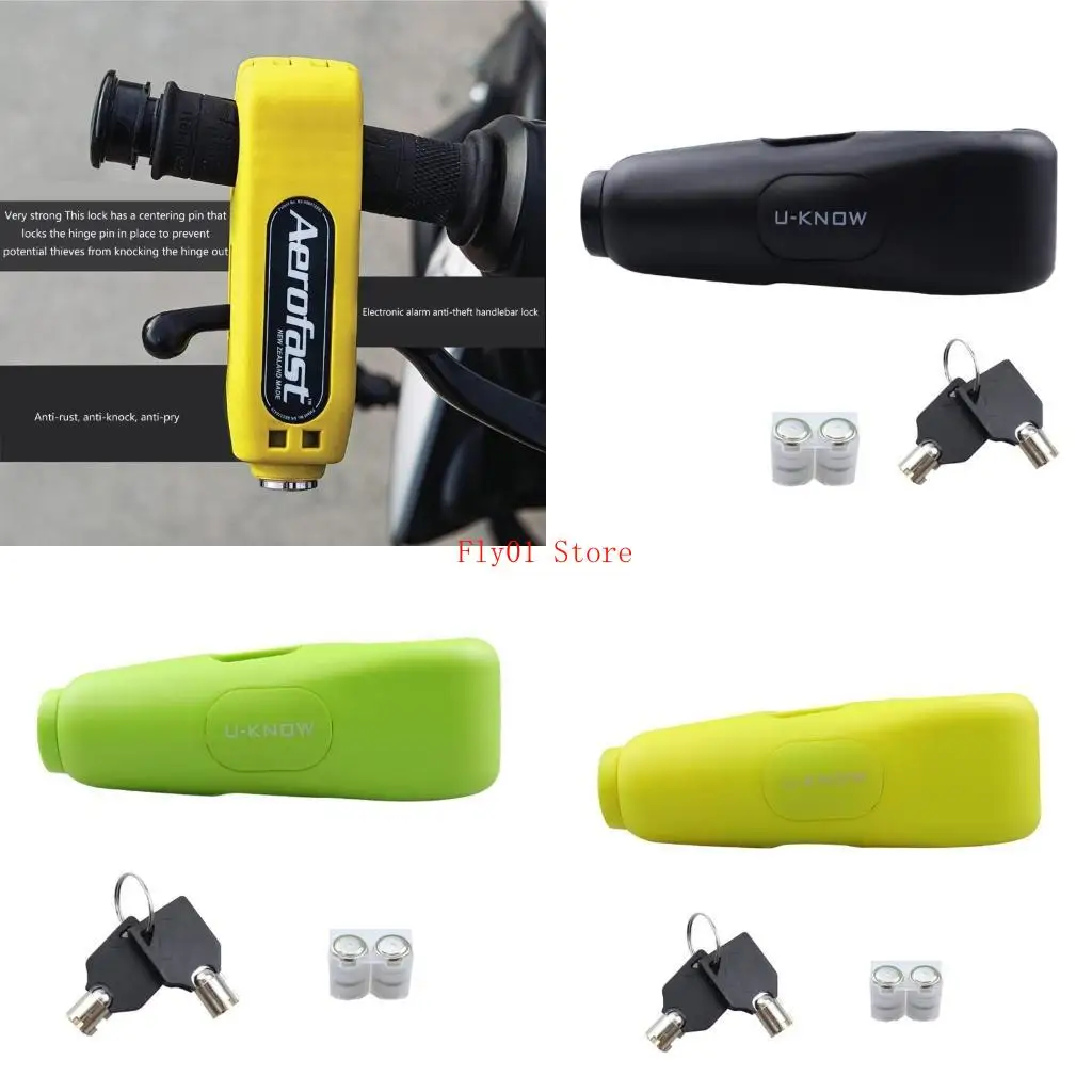 

Universal Motorcycle Lock Moped Scooter Handlebar Safety Lock Brake Throttle Grip Anti Theft Protections Security Locks